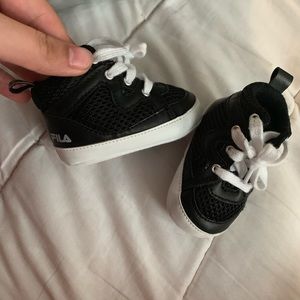 Black  FILA baby shoes